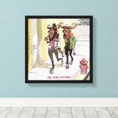 Gnu Age Hipsters おもしろい Rick London Canvas Print キャンバスプリント (インサイチュ (ウッドフロア))
