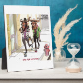 Gnu Age Hipsters Rick London おもしろい フォトプラーク (側面)