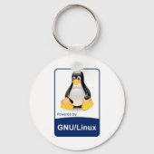 GNU/Linux キーホルダー (正面)