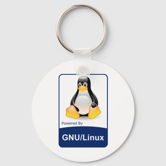 GNU/Linux キーホルダー (正面)