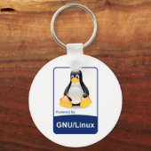GNU/Linux キーホルダー (正面)