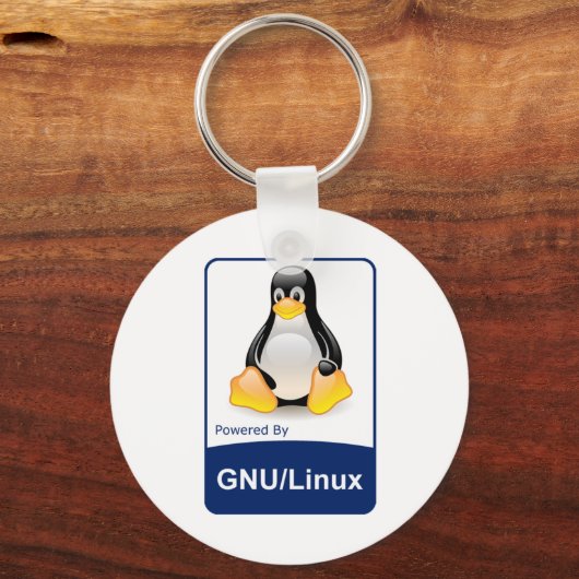 GNU/Linux キーホルダー (正面)