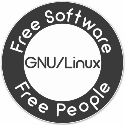 GNU/Linux シール (正面)
