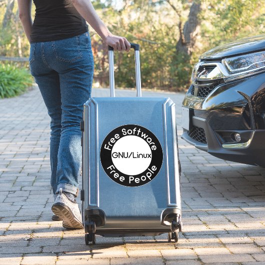 GNU/Linux シール (スーツケースインサイチュ)