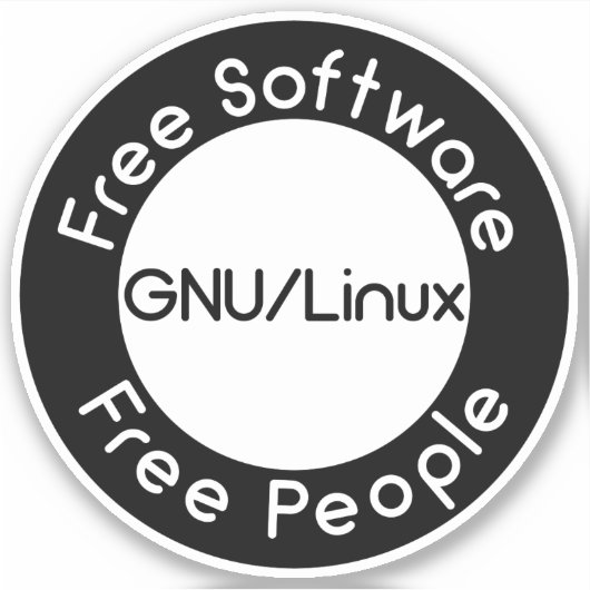 GNU/Linux シール (正面)