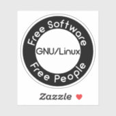 GNU/Linux シール (シート)