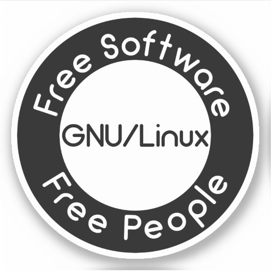 GNU/Linux シール (正面)