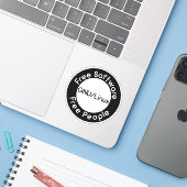 GNU/Linux シール (ノートパソコンとiPhone)