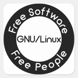 GNU/Linux スクエアシール