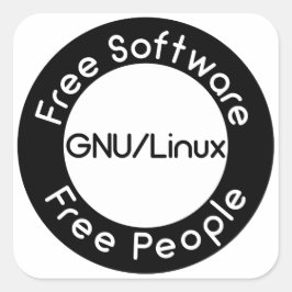 GNU/Linux スクエアシール