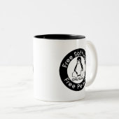 GNU/Linux ツートーンマグカップ (正面右)