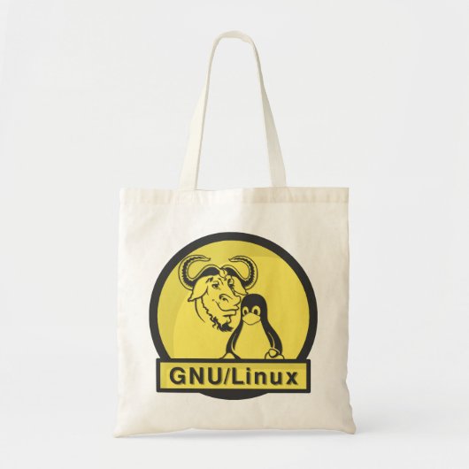 GNU/Linux トートバッグ (正面)