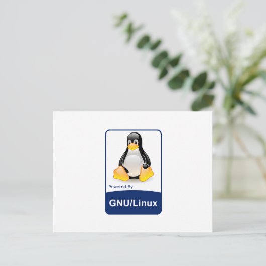 GNU/Linux ポストカード (スタンド正面)