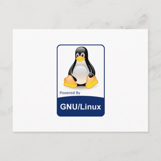 GNU/Linux ポストカード (正面)