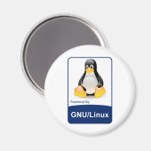 GNU/Linux マグネット (正面/裏面)