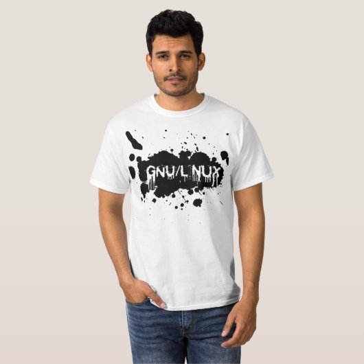 gnu linux tシャツ (正面フル)