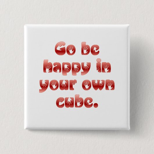 goあなたの立方体で幸せです 缶バッジ (正面)