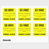 GOステッ遠くにカー スクエアシール (シート)