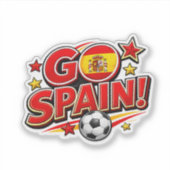 GOスペイン サッカー ファン | 愛国 スペイン フット シール (正面)