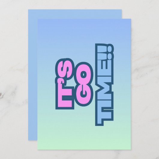 GOタイムだ 招待状 (正面/裏面)