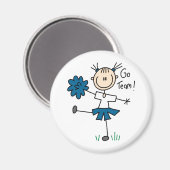 Goチームブルーチアリーダー磁石 マグネット (正面/裏面)