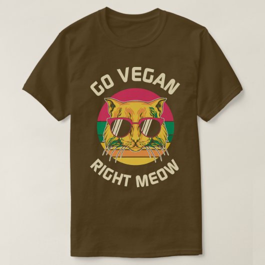 Goビーガン右ミュー Tシャツ (デザイン正面)