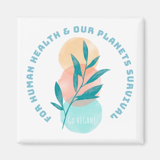 Goビーガン マグネット (正面)