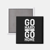 Go懸命またはGo Home マグネット (正面/裏面)