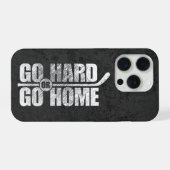 Go懸命またはGo Home (Hockey) iPhoneケース (裏面横)