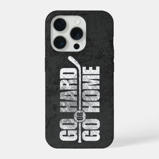 Go懸命またはGo Home (Hockey) iPhoneケース (裏面)