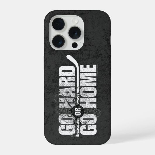 Go懸命またはGo Home (Hockey) iPhoneケース (裏面)