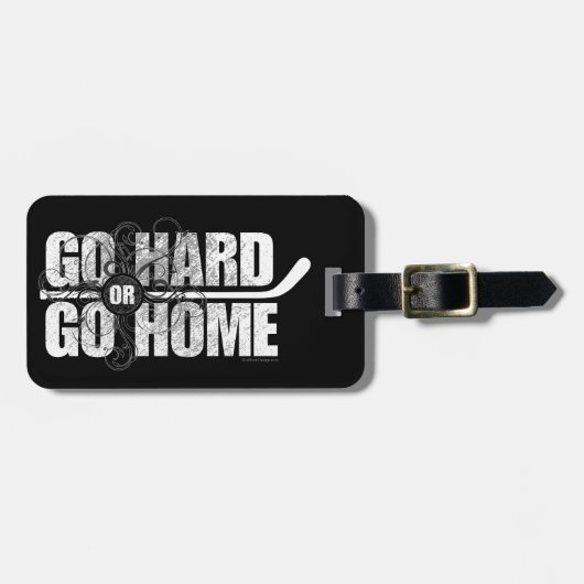 Go懸命またはGo Home (Hockey) Lagageタグ ラゲッジタグ (正面横)