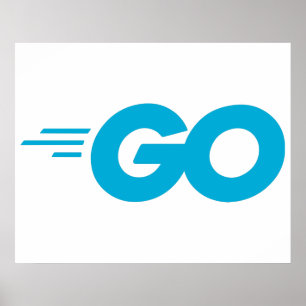 Go言語ロゴ (Goプログラミング言語) ポスター