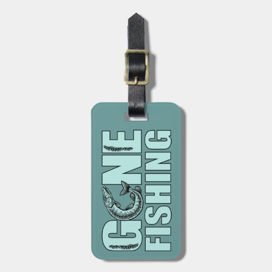 GO魚釣りカスタムラゲッジタグ ラゲッジタグ (正面縦)