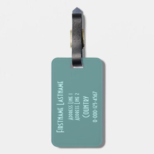 GO魚釣りカスタムラゲッジタグ ラゲッジタグ (裏面縦)