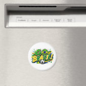 GO ブラジル 愛国サッカーファン | ブラジリアンマ マグネット (インサイチュ (食洗機))