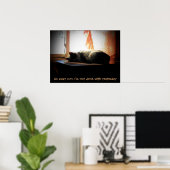 Go 遠くに Sun - Sleeping Cat ポスター (ホームオフィス)