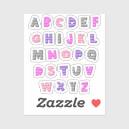 Go a little batty for this adorable alphabet  シール