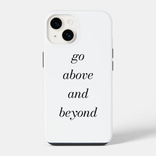 Go Above And Beyond iPhoneケース iPhone 14ケース (裏面)