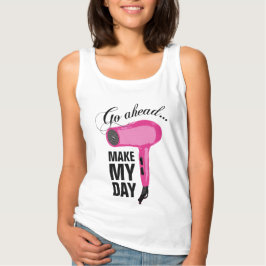 Go Ahead Make My Day - Pink 吹 Drayer  タンクトップ