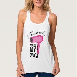 Go Ahead Make My Day - Pink 吹 Drayer タンクトップ