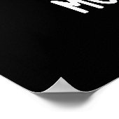 Go Ahead Mocha My Day おもしろい Coffee Pun Dark BG ポスター (角)