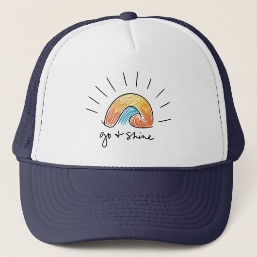 Go and Shine Sunshine Graphic Trucker Hat キャップ (正面)