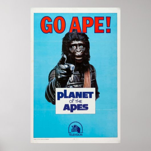 Go Apeヴィンテージ惑星レトロApesの映画または ポスター (正面)