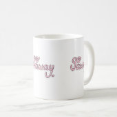 Go Away マグカップ | かわいいピンクの文字が入った面白いカップ (正面右)