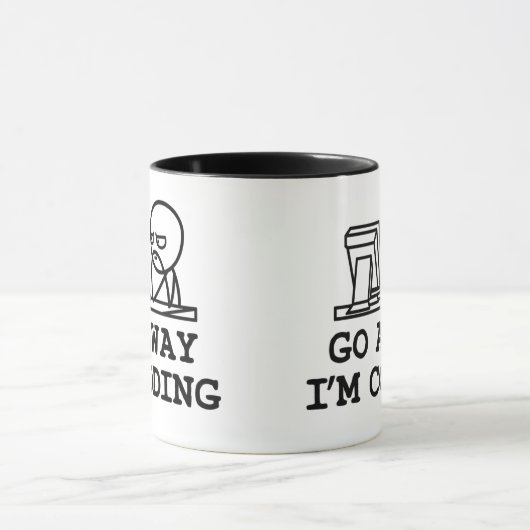 Go Away IM Coding マグカップ (中央)