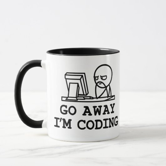 Go Away IM Coding マグカップ (左)
