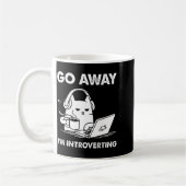 Go Away I'm Introverting  コーヒーマグカップ (左)