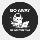 Go Away I'm Introverting  ラウンドシール (正面)