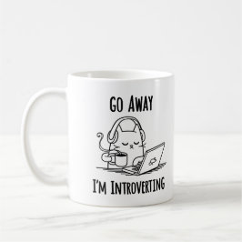 Go Away I'm Introverting Mug コーヒーマグカップ